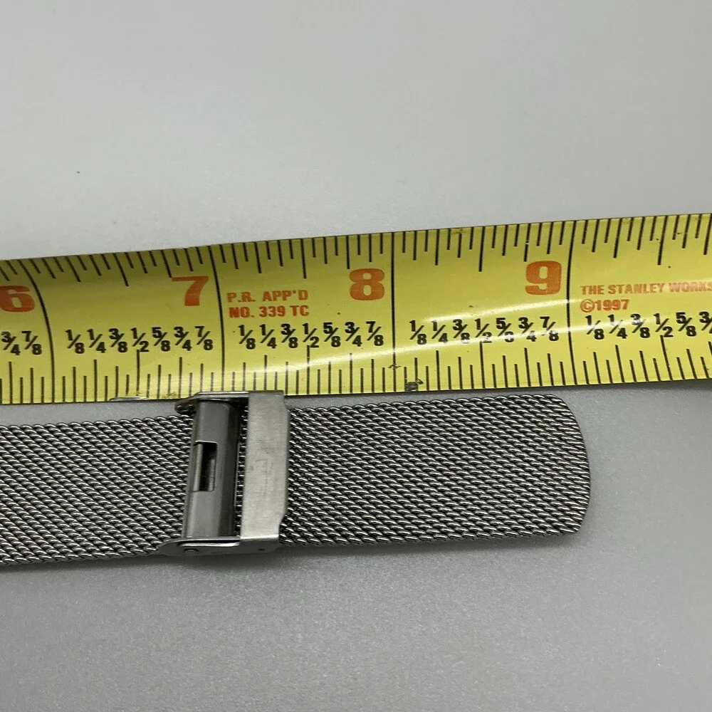 Skagen Signatur Mens Watch 40mm Gray Dial Mesh Stainless Steel New Battery